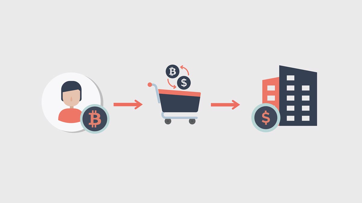 alt Diagram showing a crypto payment gateway provider