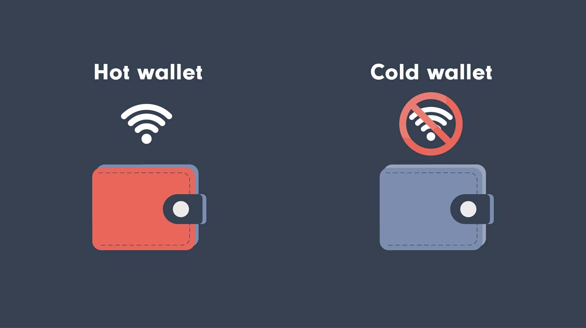 Hot vs cold wallets