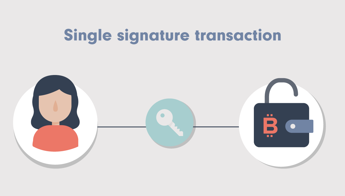 alt A single signature transaction
